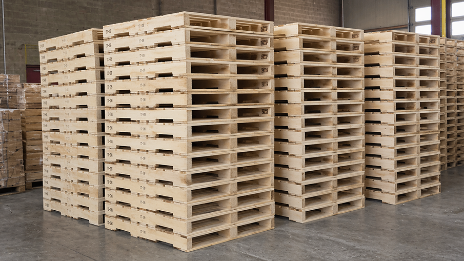 Palettes de bois neuves